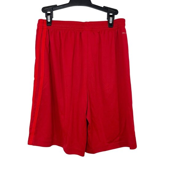 Adidas FC Bayern Munchen Red Athletic Soccer Shorts - Youth Size Large - Picture 2 of 4